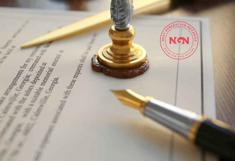 Legal Documents Notarization